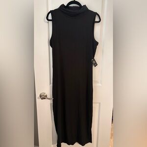 Express Classic Black Midi Dress